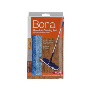 Bona Dual-Zone Microfiber Cleaning Pad for Multi-Surface Floors Blue 46.5 x 13cm